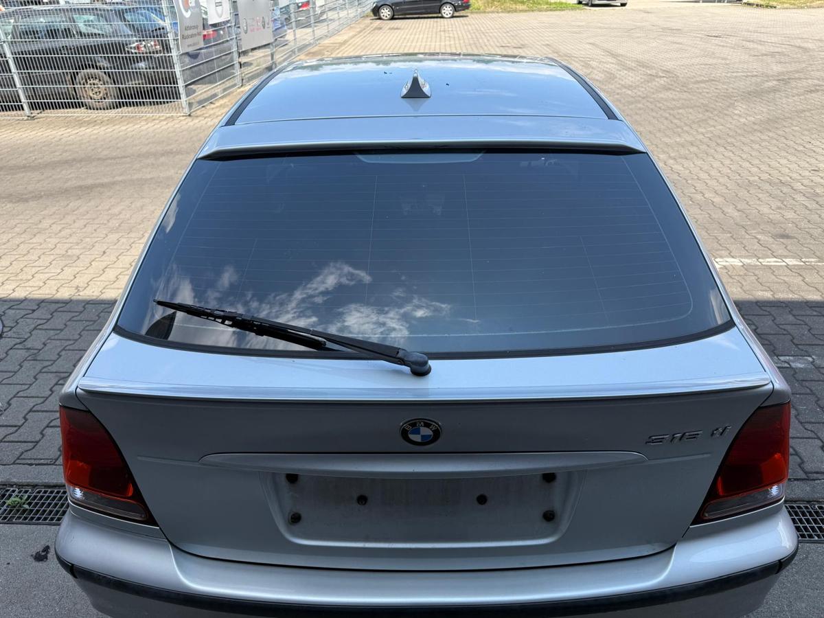 BMW E46 Compact original Heckklappe mit Heckscheibe 354 Titansilber Rohbau BJ04